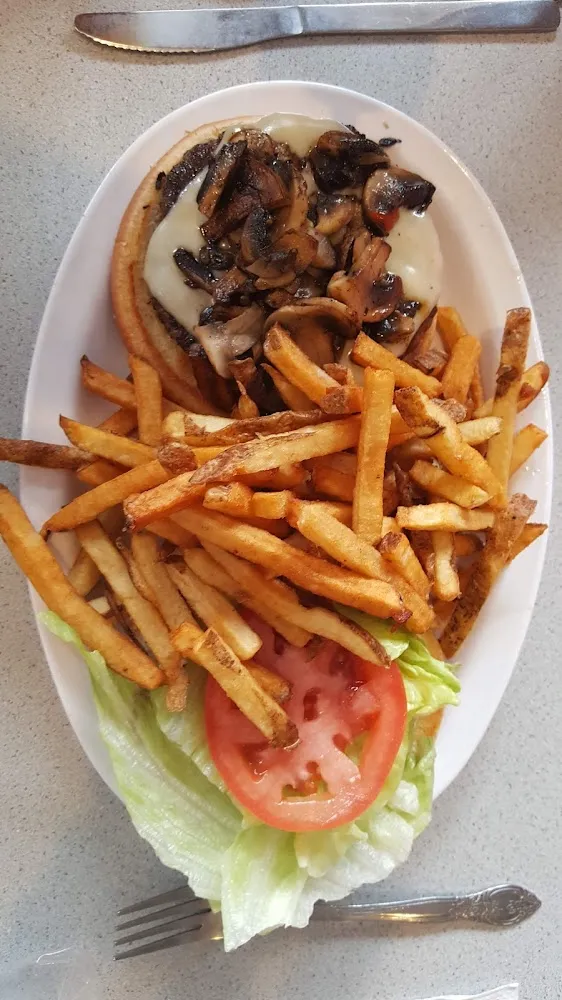 Mushroom Swiss Burger