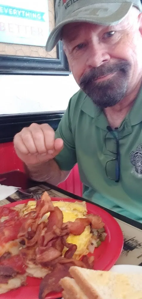 Vegetable Omelette with Potatoes and Onions and Bacon